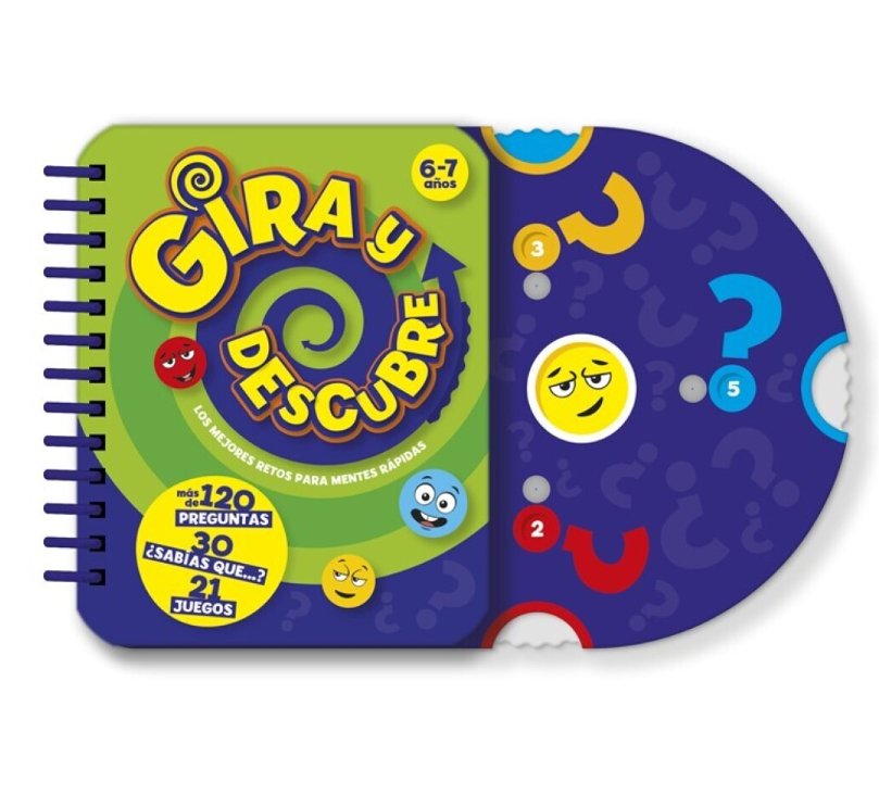 Gira y descubre 6 y 7 años. Retos y juegos incluidos Educational Toys