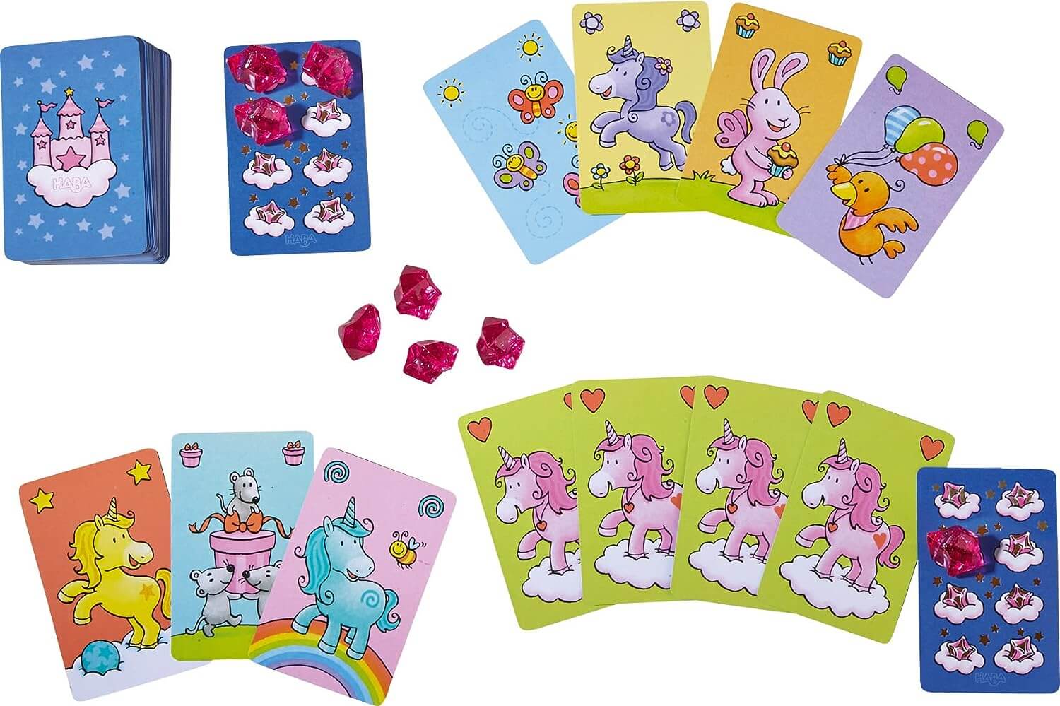 Juego de Cartas Unicornio Destello version mini - Juego de mesa desde los 4 años - Mi Juego Bonito