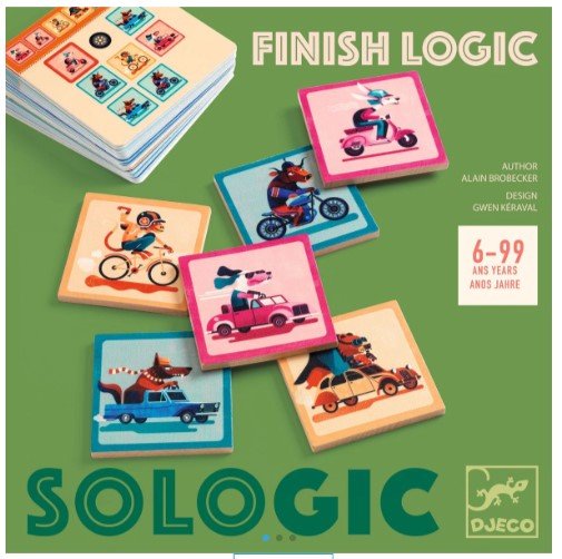Finish Logic - Juego de mesa - Djeco - Desde 6 años Board Games