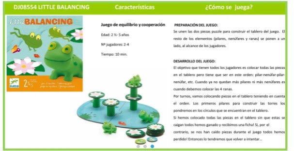 Little Balancing - Juego de mesa - Djeco - Desde 2 años Board Games