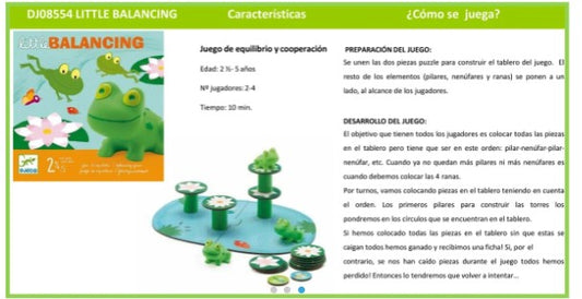 Little Balancing - Juego de mesa - Djeco - Desde 2 años Board Games