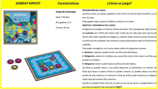 Kipicot - Juego de mesa - Djeco - Desde 7 años