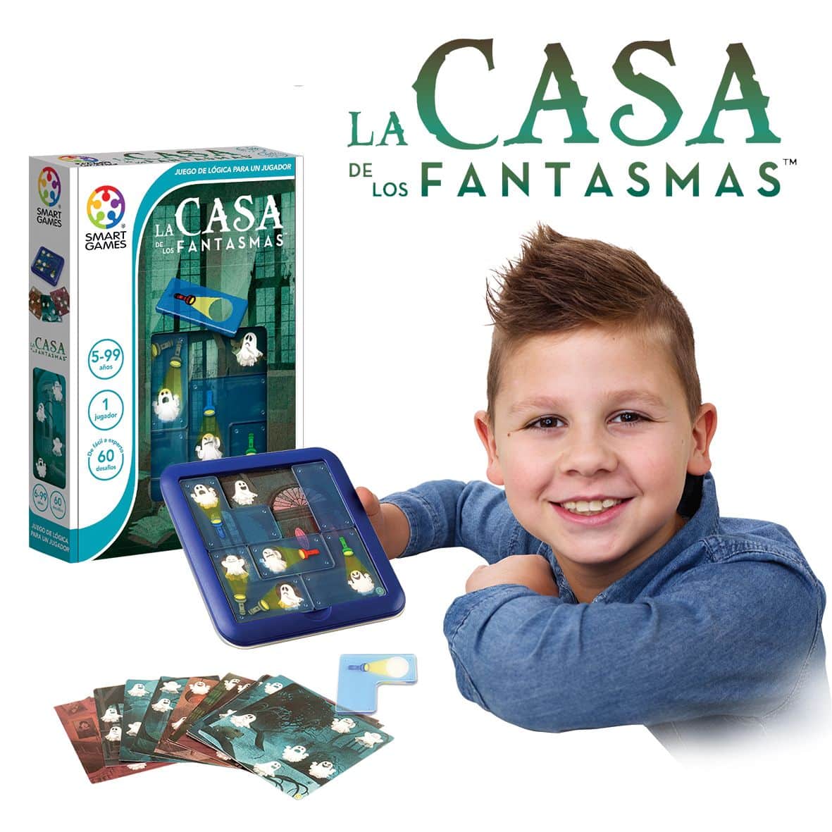 La Casa de los fantasmas - Juego de mesa - SMART GAMES - Desde 6 años Board Games