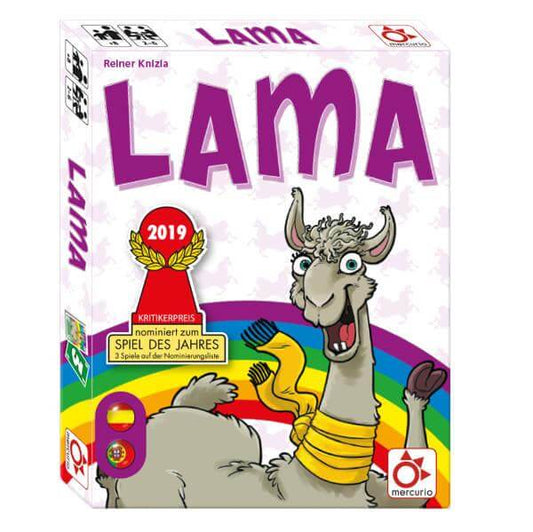 Lama – Juega, roba o te plantas antes de liarla · 8+ · 2-6 jugadores · 20 min · Mercurio