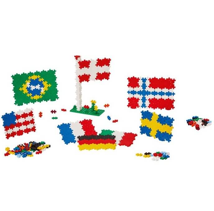 Plus Plus Banderas del Mundo Juego de construcción desde los 5 años - Mi Juego Bonito