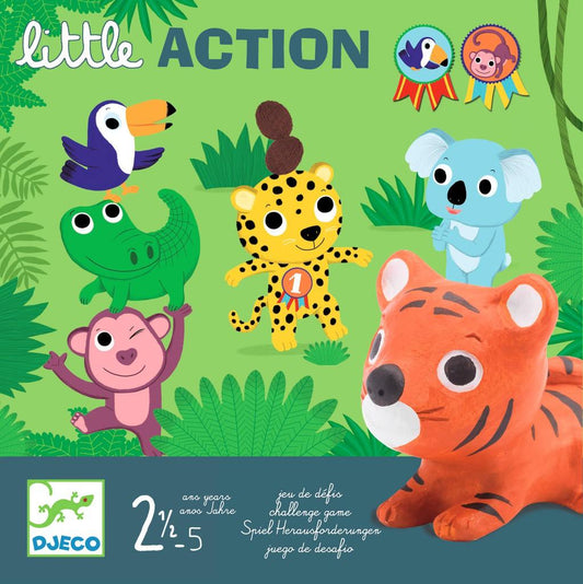 Little Action – Primeros retos de habilidad con animales · 2+ · 2-4 jugadores  · Djeco