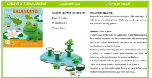 Little Balancing - Juego de mesa - Djeco - Desde 2 años