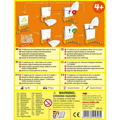 Logic Case set iniciación 4 años  de logica y retos  - Juego de mesa - Haba - Desde 4 años