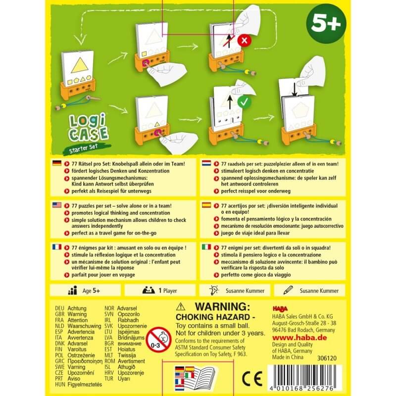 Logic case set iniciación 5 +     - Juego de mesa - Haba - Desde 5 años
