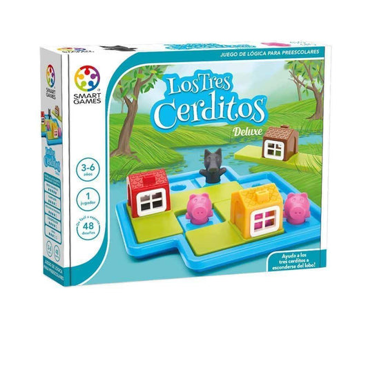 Los tres cerditos Deluxe - Juego de mesa - SMART GAMES - Desde 3 años Board Games
