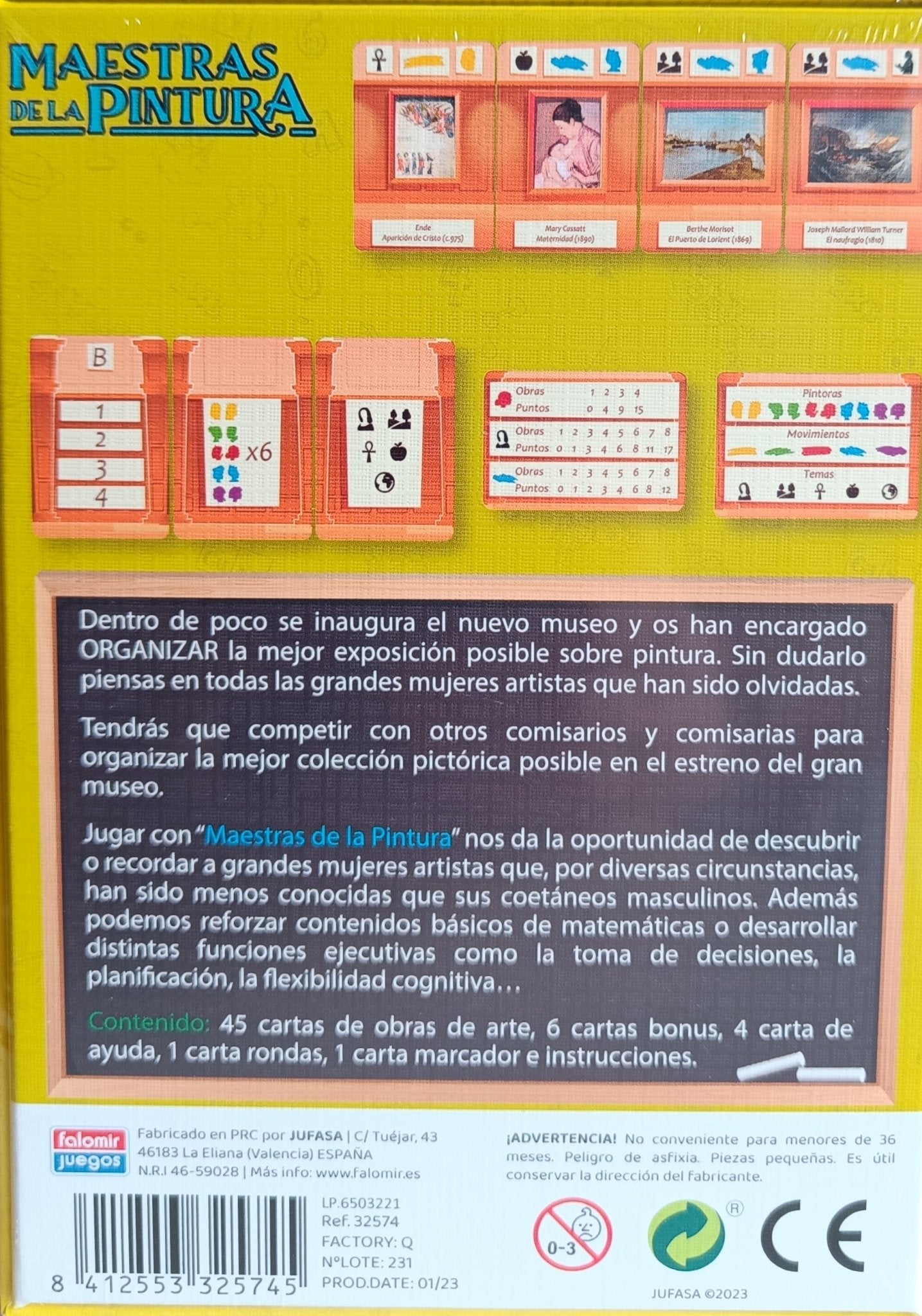 Maestras de la Pintura - Juego de mesa - FALOMIR - Desde 8 años Board Games