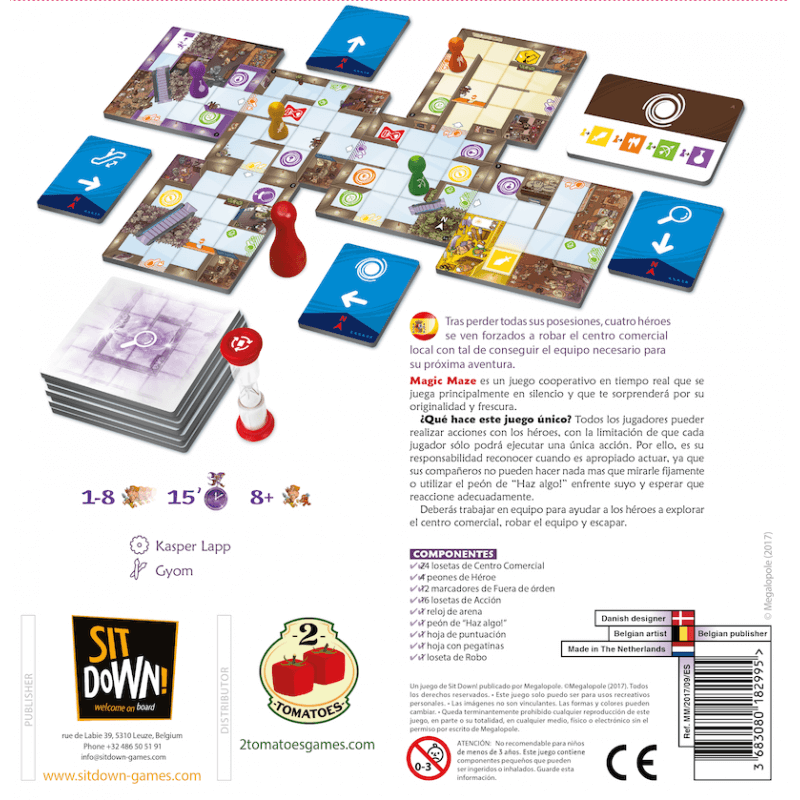 Magic Maze un juego de mesa desde los 8 años