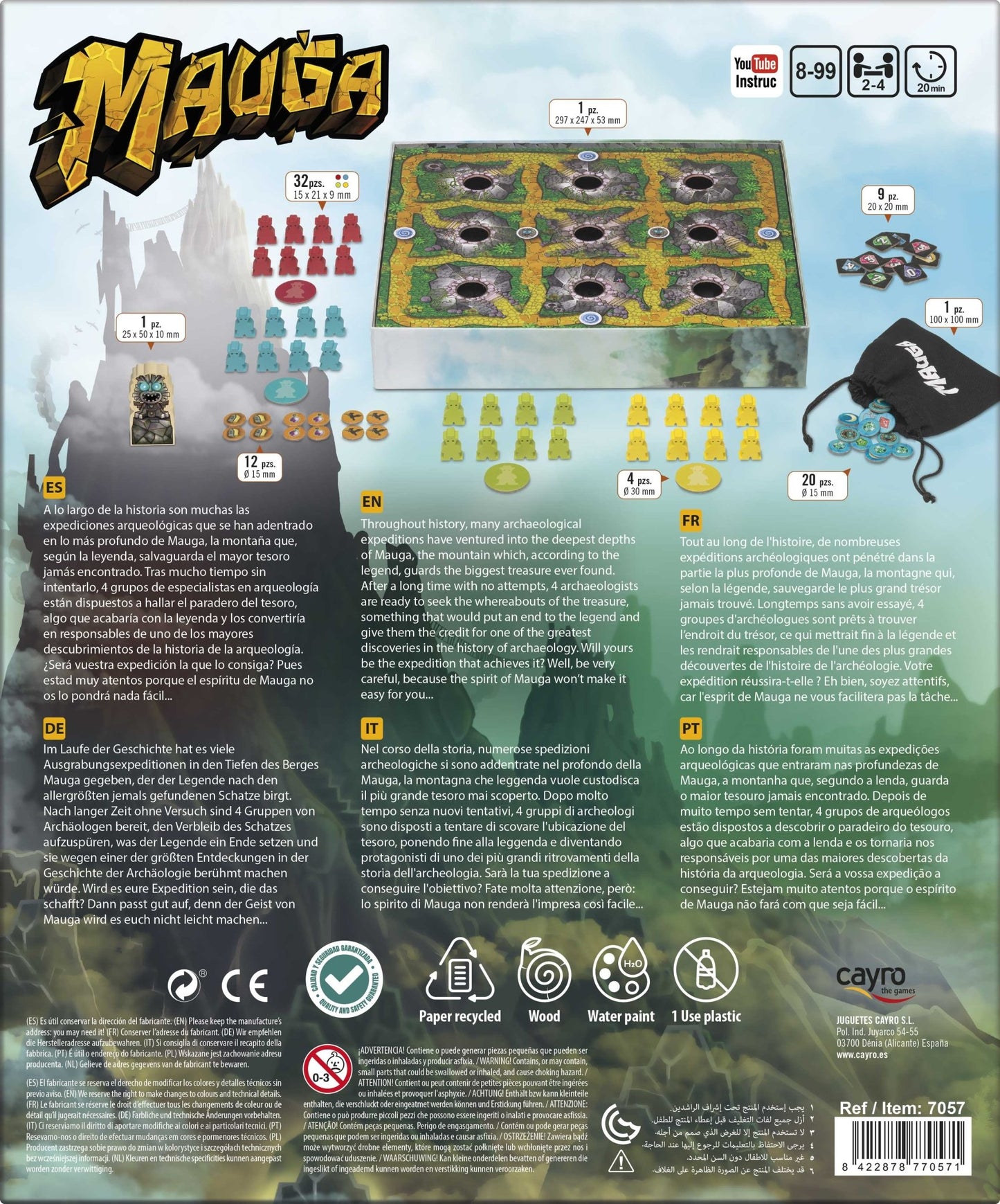 Mauga - Juego de mesa - Cayro - Desde 8 años Board Games