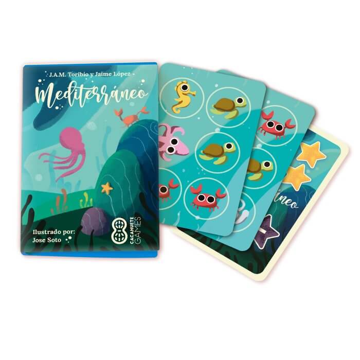 Mediterráneo – Estrategia para dos bajo el mar · 8+ · 2 jugadores · Cacahuete Games