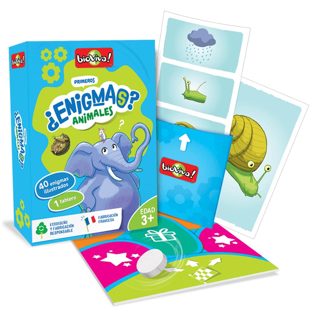 Mis Primeros Enigmas Animales - Juego Bioviva Juego de mesa desde los 3 años - Mi Juego Bonito