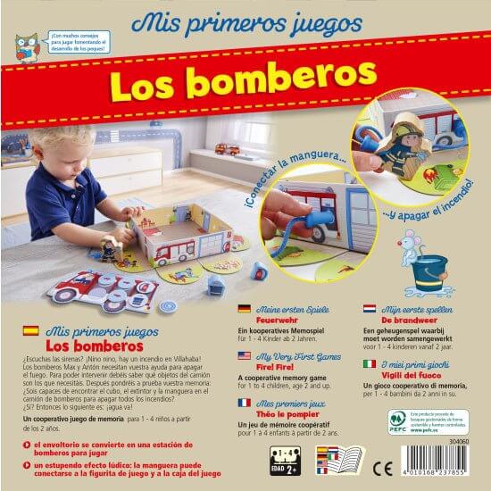 Mis primeros juegos Los Bomberos Juego de mesa desde los 2 años