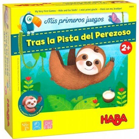 Mis primeros juegos Tras la Pista del Perezoso (Haba) Juego de mesa desde los 2 años