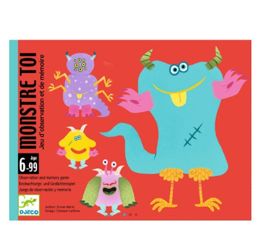 Monstre Toi - Juego de mesa - Djeco - Desde 6 años Board Games