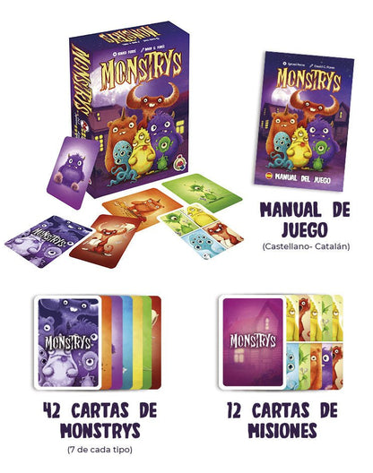 Monstrys - Juego de mesa - Empeudejocs - Desde 5 años Board Games