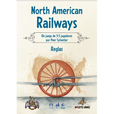 North American Railways - Juego de mesa - MALDITO GAMES - Desde 8 años Board Games