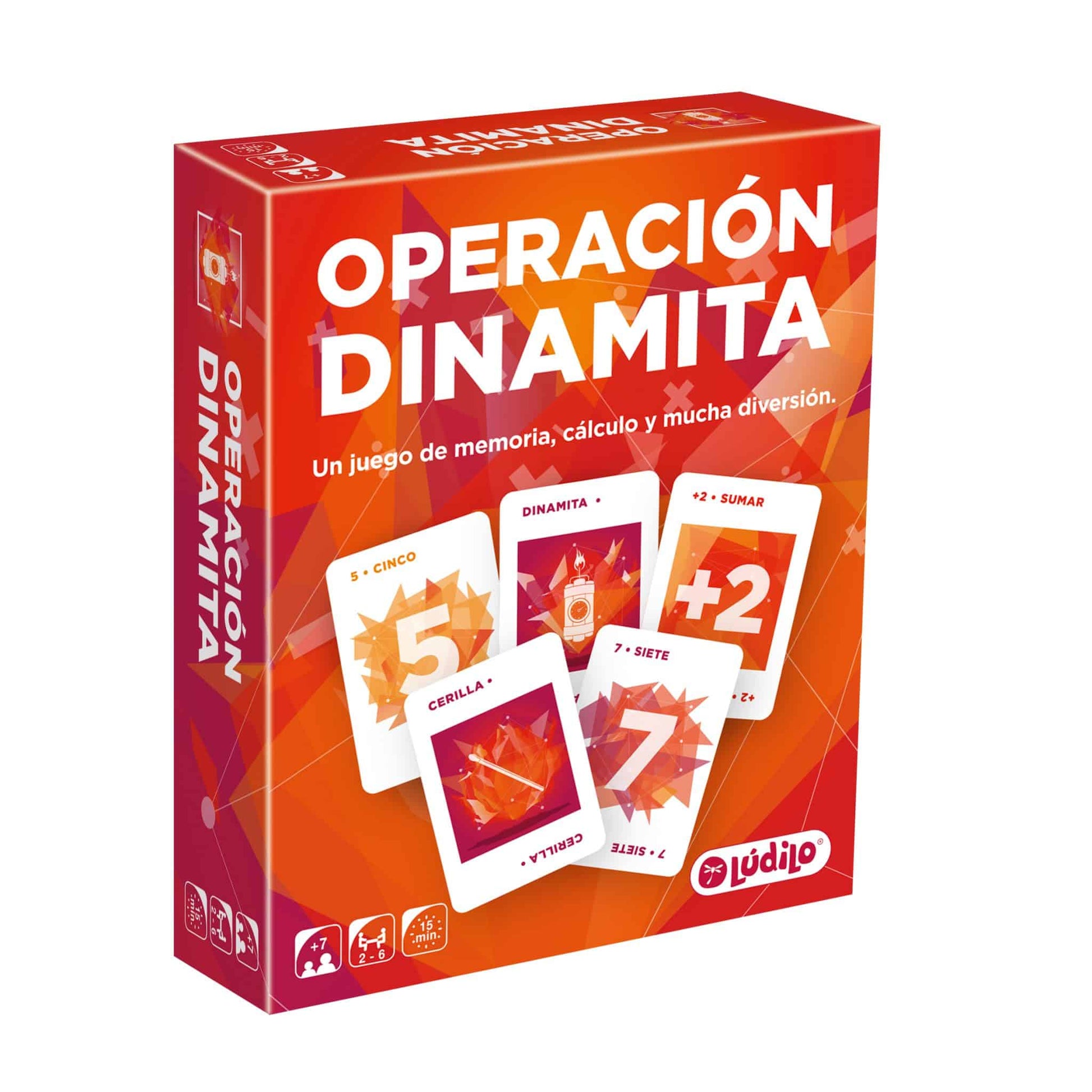 Operación Dinamita – Juego de memoria, cálculo y reflejos rápidos (7+ años · 2-6 jugadores · 15 min) · Ludilo