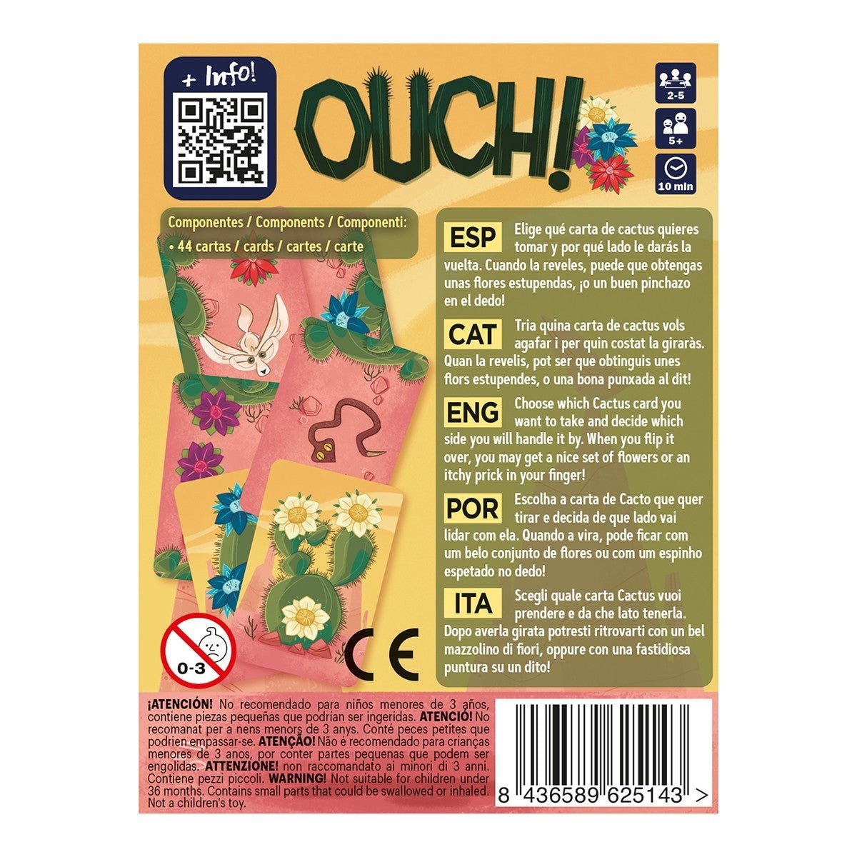 Ouch! - Juego de mesa para 5 años o más - Mi Juego Bonito
