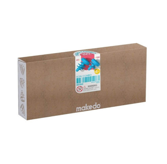 Pack de 160 tornillos Mix Juego de construcción Makedo Building Toys