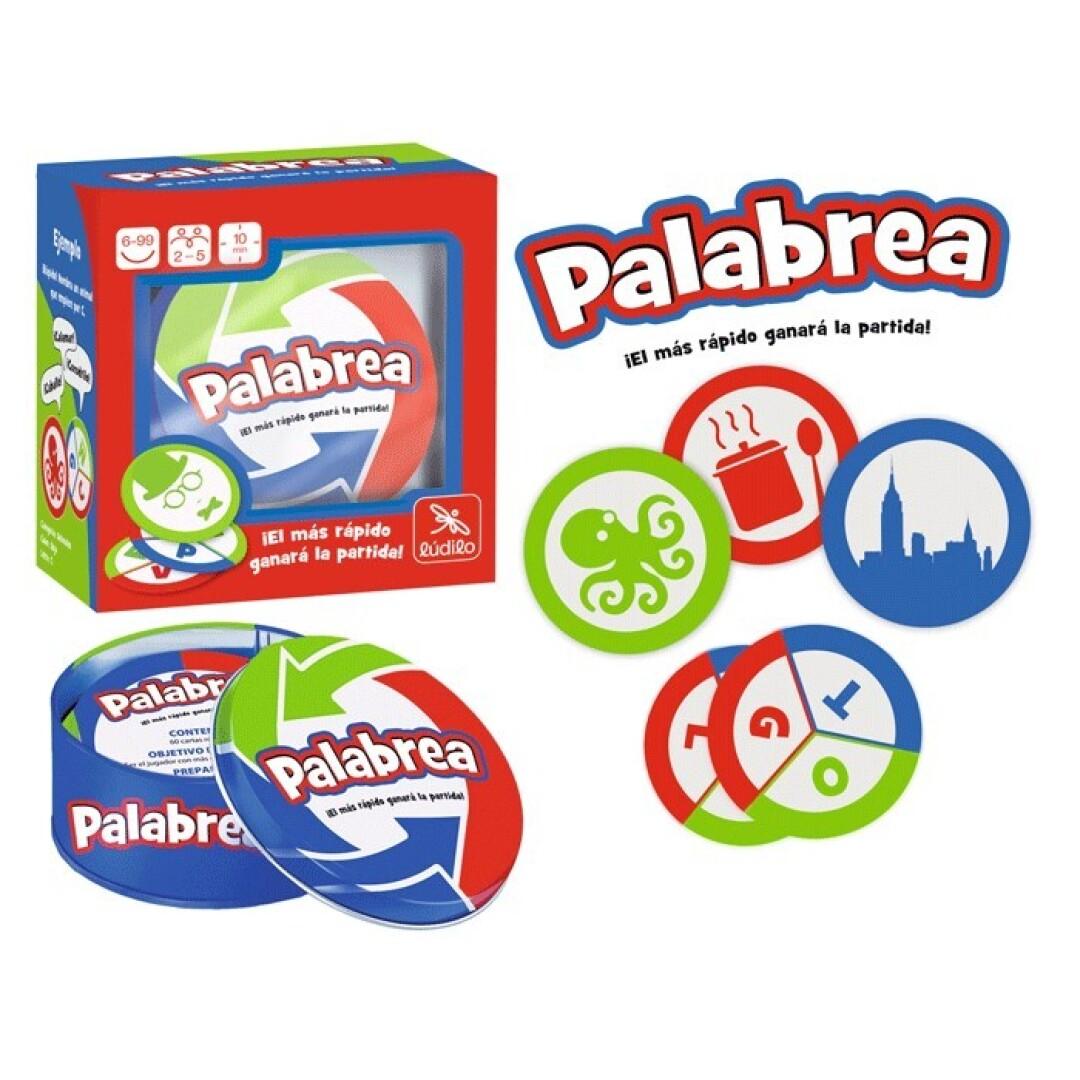 Palabrea - Juego de cartas de vocabulario y rapidez mental - Ludilo - Desde 6 años - De 2 a 5 jugadores