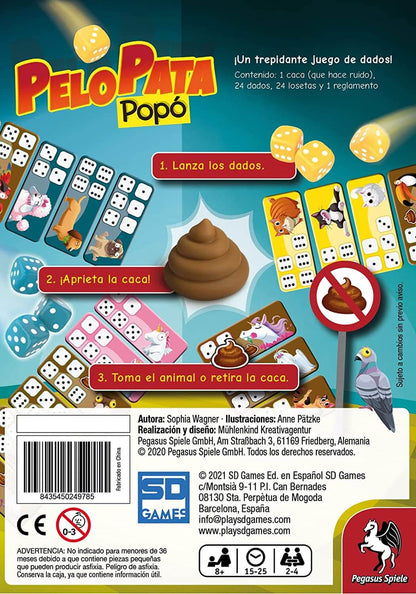 Pelo Pata Popó - Juego de mesa - SD GAMES - Desde 8 años