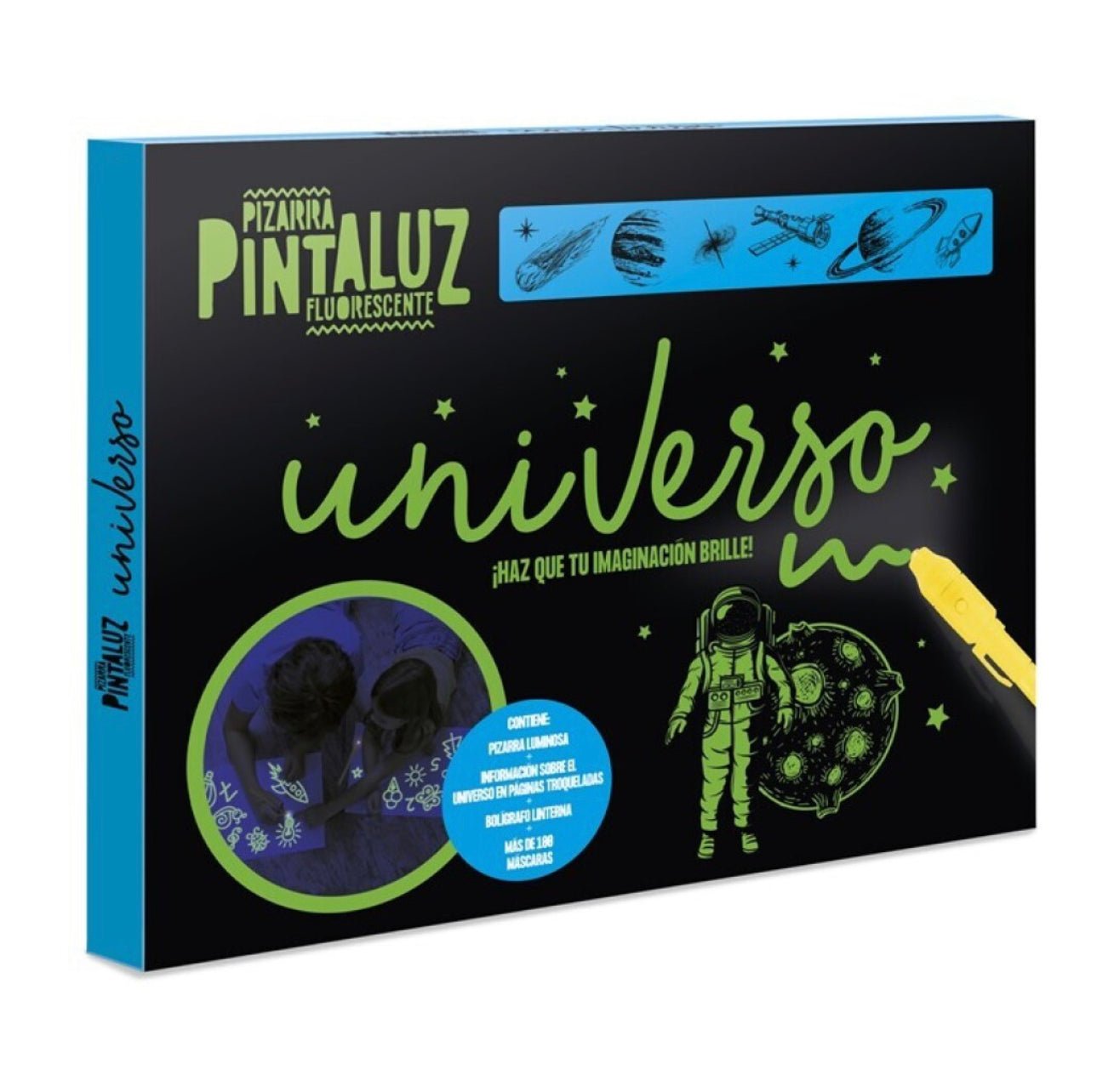 Pizarra fluorescente - Pintaluz Espacio - Mi Juego Bonito