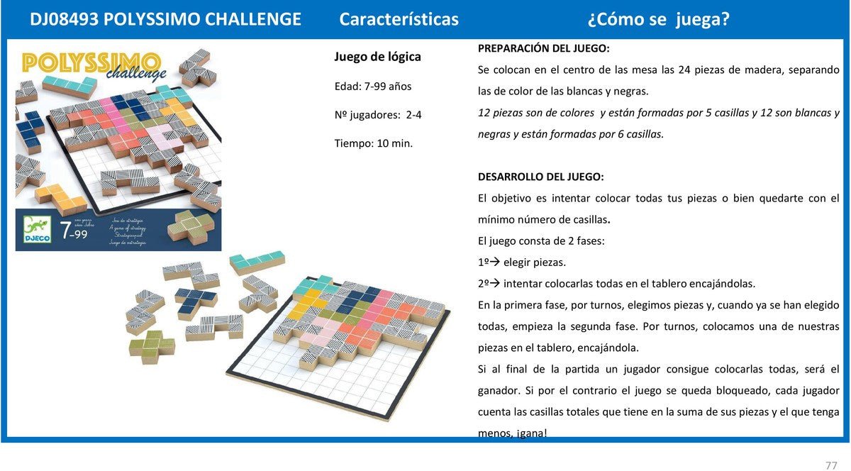 Polyssimo Challenge - Juego de mesa desde los 7 años - Mi Juego Bonito