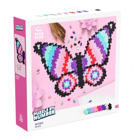 Puzzle By Number : Mariposa Puzzle y juego de construcción desde los 5 años Building Toys