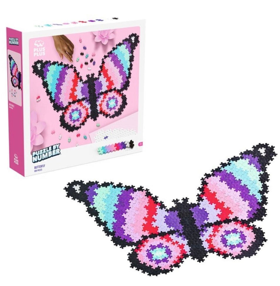 Puzzle By Number : Mariposa Puzzle y juego de construcción desde los 5 años Building Toys