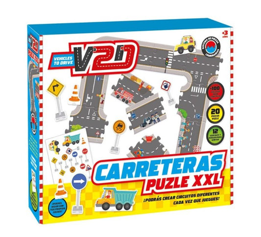 Puzzle XXL Carreteras desde los 3 años - Mi Juego Bonito