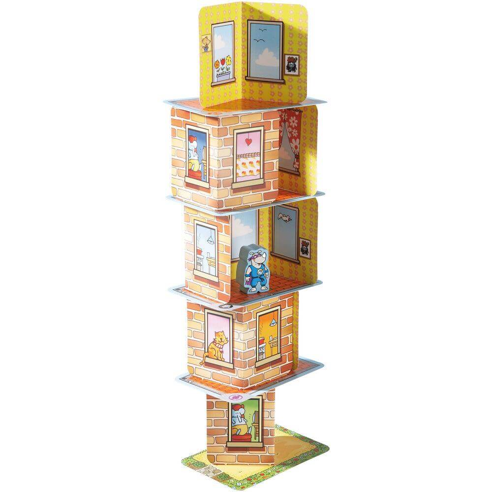 Rhino Hero – Cartas, equilibrio y un rinoceronte en las alturas · 5+ · 2-5 jugadores · 5-15 min · HABA