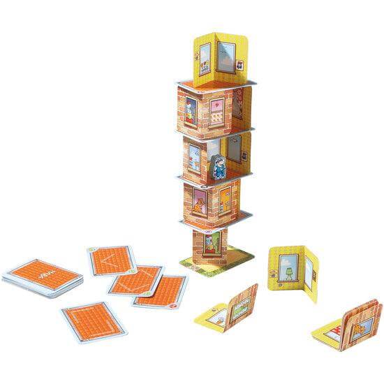 Rhino Hero – Cartas, equilibrio y un rinoceronte en las alturas · 5+ · 2-5 jugadores · 5-15 min · HABA