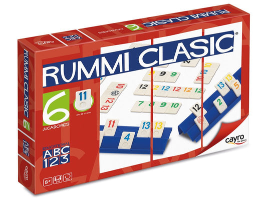 Rummi clasic 6 Jugadores Juego de mesa desde los 8 años