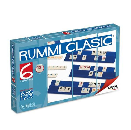 Rummi clasic 6 Jugadores Juego de mesa desde los 8 años Azul