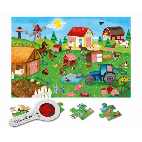 Secret Puzzle Dinosaurios 24 pcs - Ludattica - Mi Juego Bonito