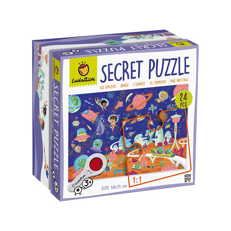 Secret Puzzle El Espacio 24 pcs - Ludattica - Mi Juego Bonito