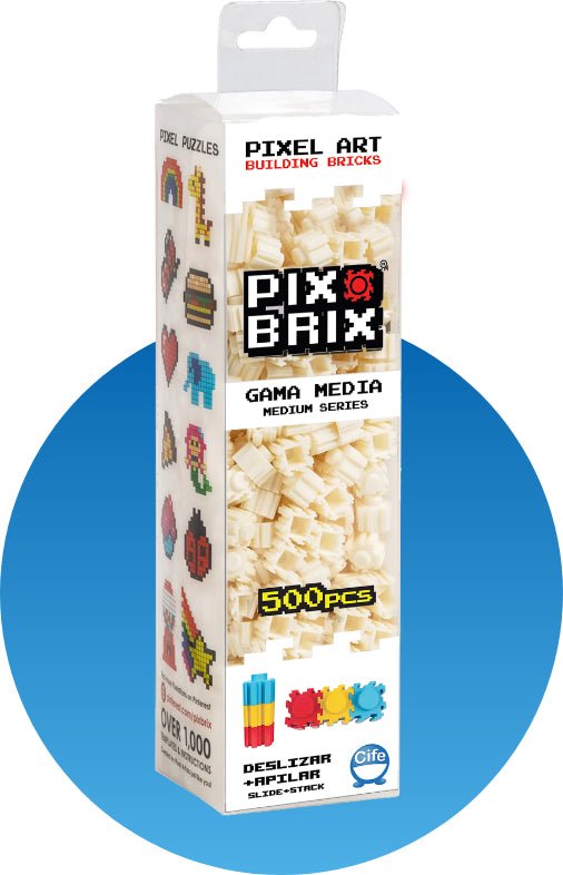 Set de 500 piezas blancas Pix Brix Light Series Juego de construcción