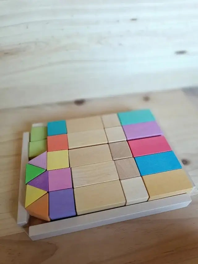 Set de construcción de madera 25 pcs - Ocamora - Mi Juego Bonito
