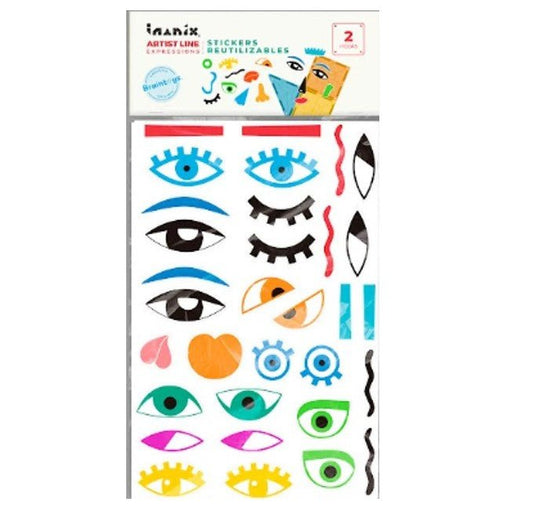 Set de pegatinas reutilizables para Imanix Building Toys