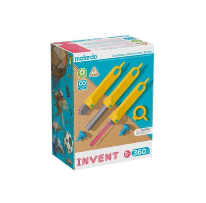 Set Invent Kit 360 piezas Juego de construcción Makedo para grupos