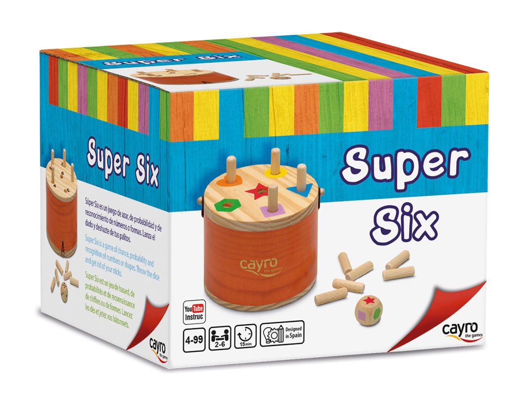 Super Six - Juego de mesa - Cayro - Desde 4 años Board Games