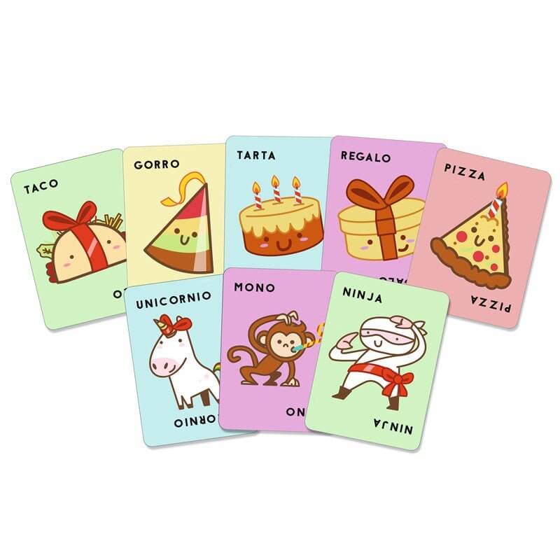 Taco, Gorro, Tarta, Regalo, Pizza - Juego de mesa - Ludilo - Desde 8 años