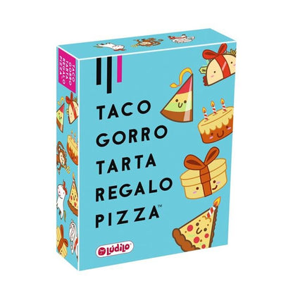 Taco, Gorro, Tarta, Regalo, Pizza - Juego de mesa - Ludilo - Desde 8 años
