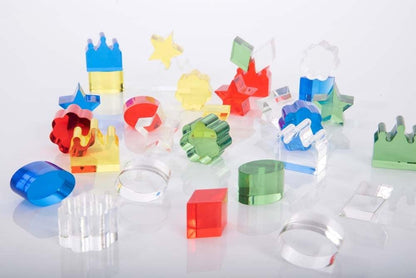Tesoros translúcidos acrílicos de color Tickit Building Toys