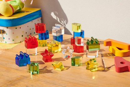 Tesoros translúcidos acrílicos de color Tickit Building Toys