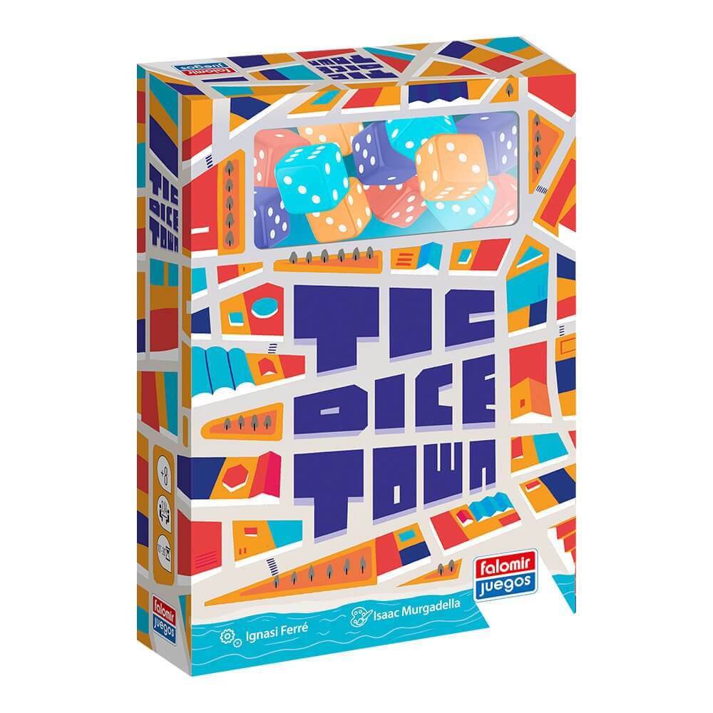 Tic Dice Town - Juego de mesa - FALOMIR - Desde 8 años